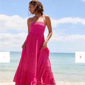 Free People Extratropical cherry red Maxi Dress XS